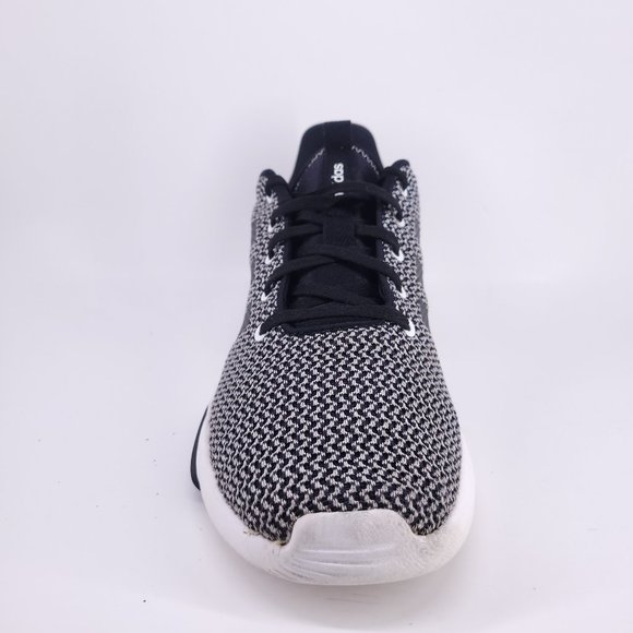 Adidas Lite Racer Cloudfoam Sneakers Men's 10 Black White Running Walking Used - Picture 2 of 11